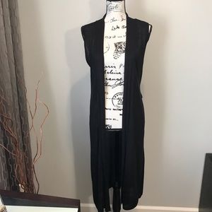 WHBM Long Knit Duster Vest, size  M